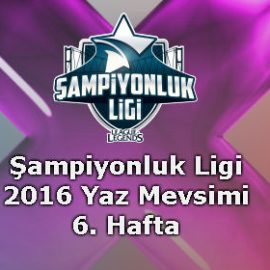 Türkiye Şampiyonluk Ligi 2016 Yaz Mevsimi 6. Hafta Maç Özetleri