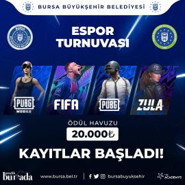Bursa Büyükşehir Belediyesi Espor Turnuvaları Düzenliyor!