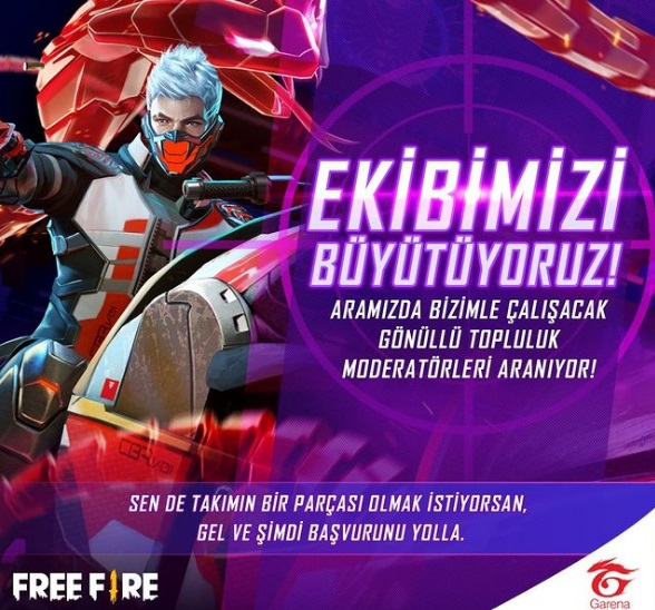 FreeFire Türkiye Ekibi Gönüllülerini Arıyor!